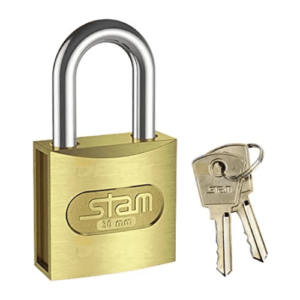 CADEADO LATONADO 25MM STAM 00101 CX20