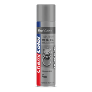 SPRAY T. METALICA CHEMICOLOR PRATA 400ML C/6UN#