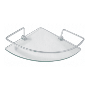 PORTA SHAMPOO CANTO INOX C/ VIDRO CLARA INOX 1205
