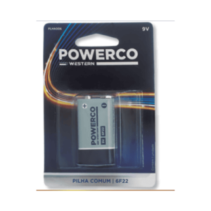 BATERIA 9V COMUM 1PC POWERCO PLHA006