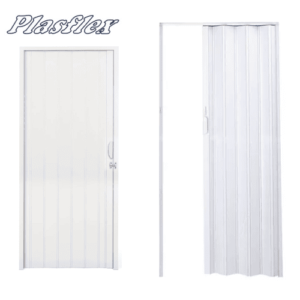 PORTA SANFONADA PVC 72CM BRANCA PLASFLEX
